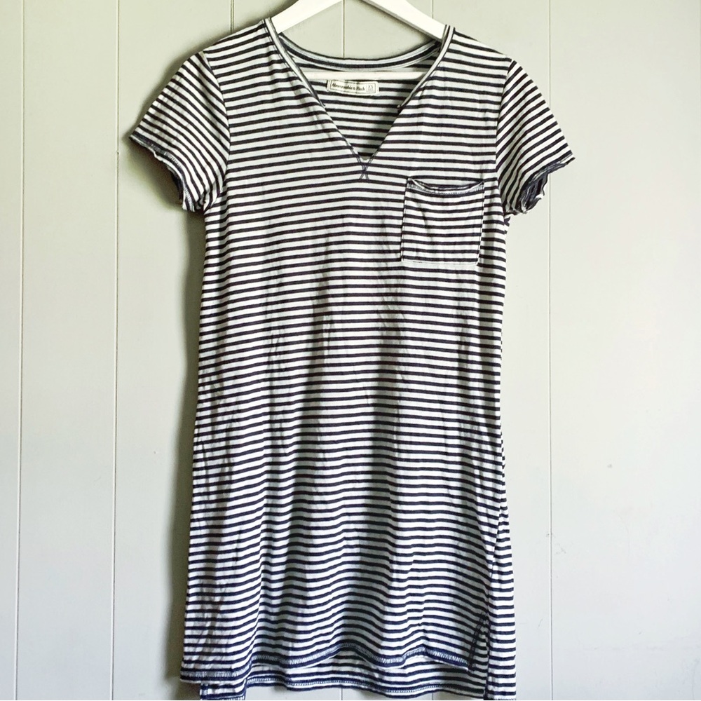 ABERCROMBIE & Fitch Nautical Striped Sleep Shirt PJ XS